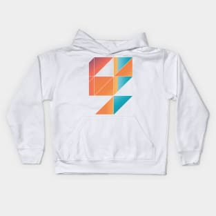 Retro Squares Kids Hoodie